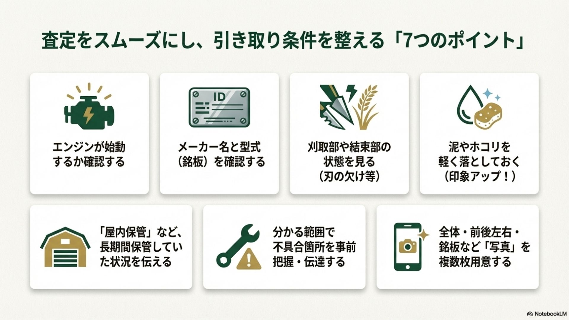 バインダー引き取り前に確認したい7つのポイント